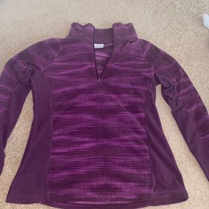 Purple Columbia quarter zip pullover